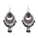 Oxidized Silver With black Ghungroo Earring for girls & women