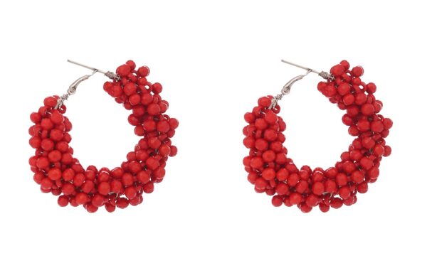 Red beautiful round Earring for Girls And Women