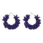 Navy-Blue beautiful round Earring for girls & women