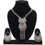 Oxidised Silver Necklace & Earring set