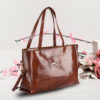 Brown Hand-held Bag  Extra Spacious for Girl & Women - Image 4