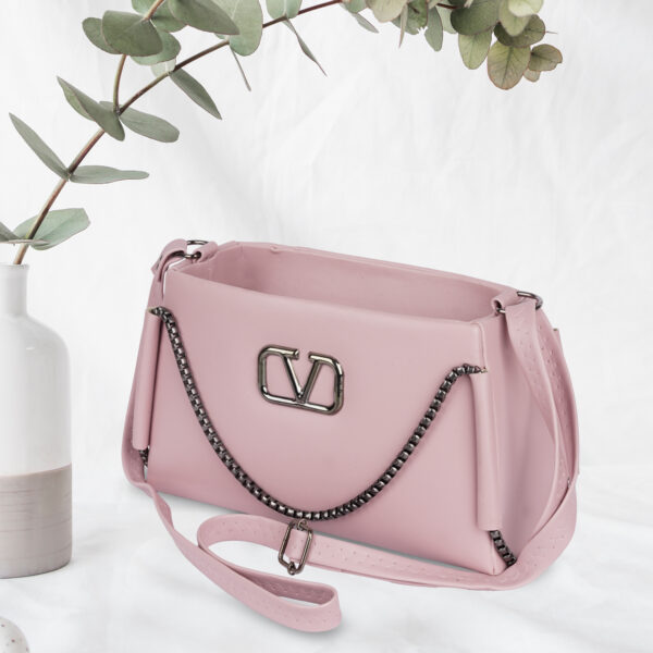 Stylish Peach Hand Handbag for girls & Women - Image 4