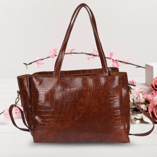Brown Hand-held Bag  Extra Spacious for Girl & Women - Image 2