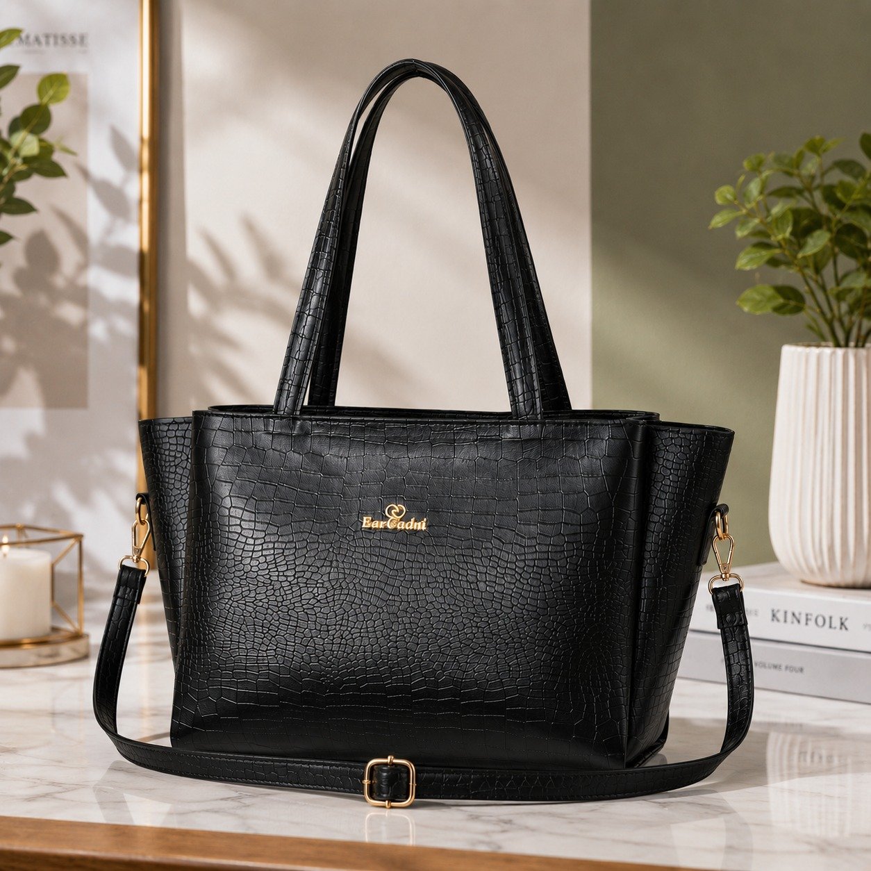 Black Hand-held Bag Extra Spacious for Girl & Women - Image 5